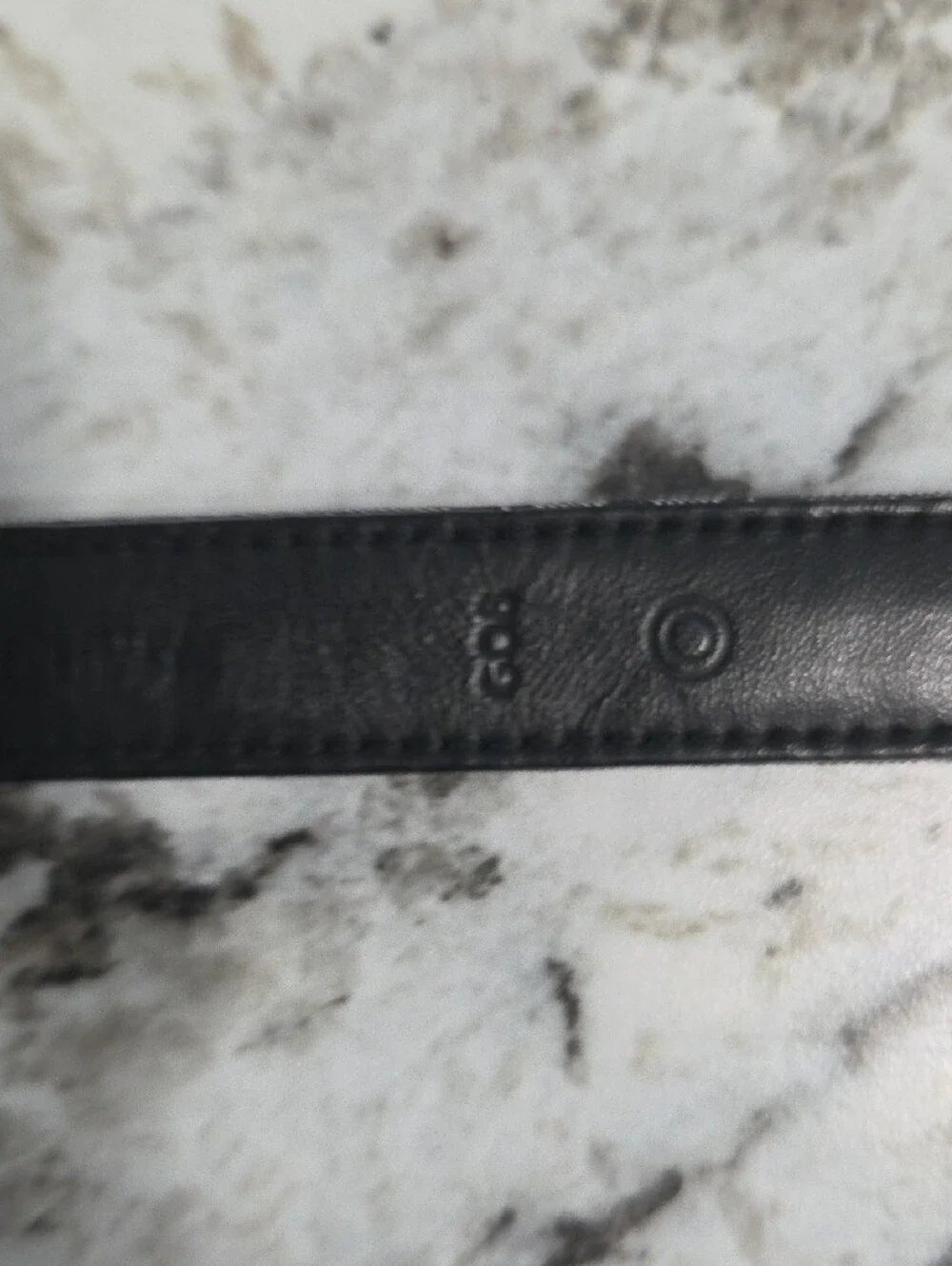 Coach Signature Monogram Canvas Belt in Black and Gray
